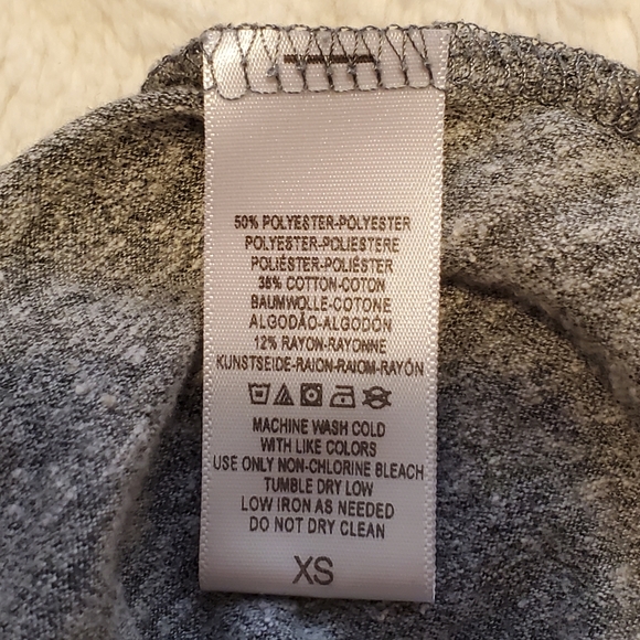 * Gray * Free People Beach Henley 1/2 Sleeve Flowy Dress - Picture 10 of 11